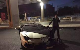 国产车撞兰博基尼视频,惊心动魄的街头对决